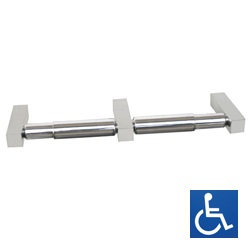 ML6049PSS Paterson Polished Stainless Steel Double Toilet Roll Holder