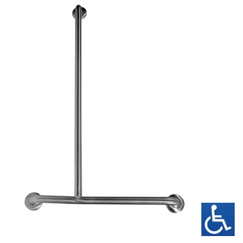 MLR107MKII LH Offset Flush Mount Shower Grab Rail