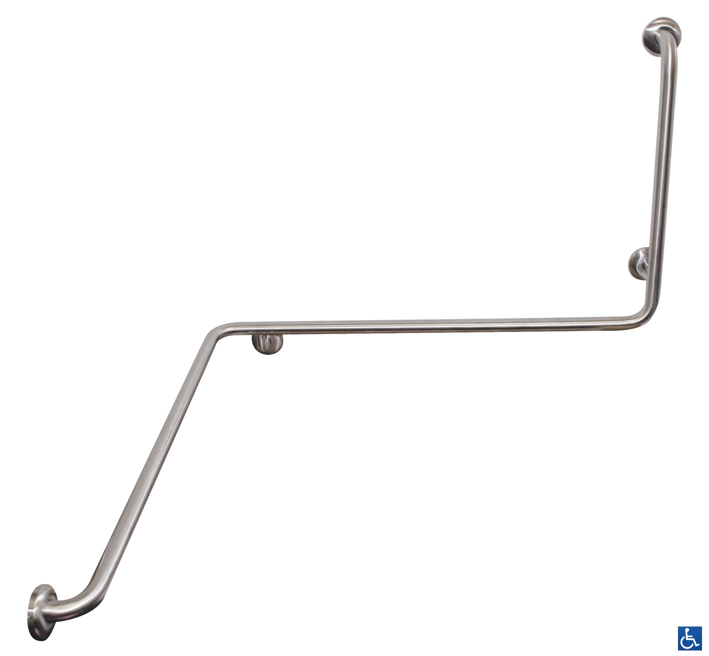 MLR115MKII Flush Mount Wrap Around Grab Rail LH