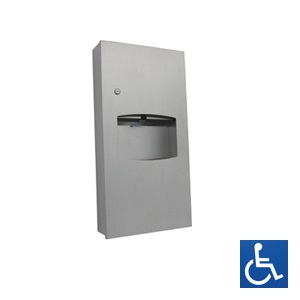 ML710REC Recessed Paper Towel Dispenser &amp; Waste Receptacle 