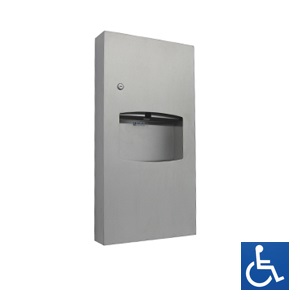 ML710SM Surface Mounted Paper Towel Dispenser &amp; Waste Receptacle 