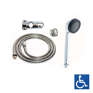 ML22_6566 32mm Grab Rail Shower Kit - Chrome/Black