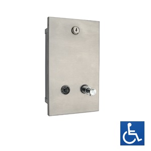 ML641AS Recessed Horizontal Soap Dispenser - Stainless Steel