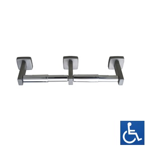 ML256 Double Toilet Roll Holder - Stainless Steel