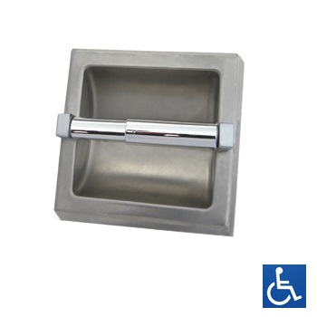 ML260_SM Surface Mounted Single Toilet Roll Holder - Stainless Steel