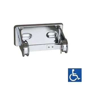 ML837 Single Toilet Roll Holder - Chrome Plated Steel