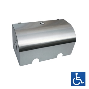 ML835 Dual Lockable Toilet Roll Holder - Stainless Steel