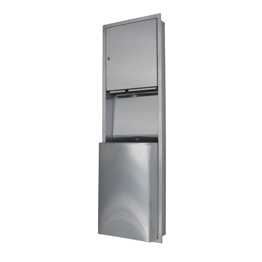 ML705REC Recessed Paper Towel Dispenser &amp; Waste Receptacle