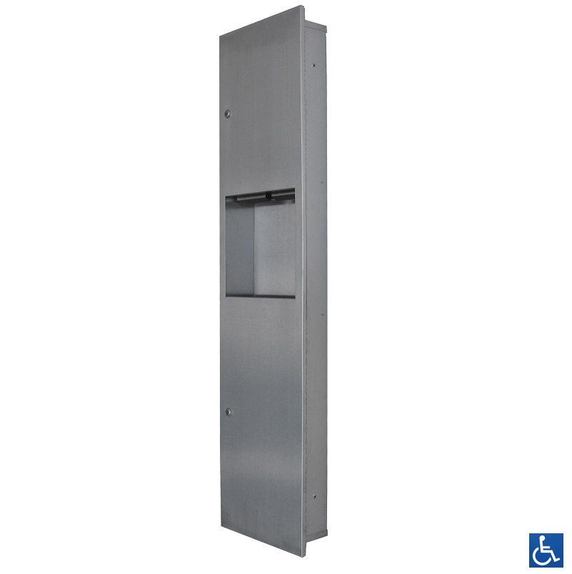 ML706REC Recessed Paper Towel Dispenser &amp; Waste Receptacle