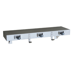 ML982 Series Stainless Steel Utility Shelf with Mop Holders, Hooks &amp; Rail