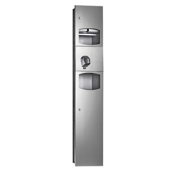 ML73N1 Paper Towel Dispenser, Hand Dryer & Waste Receptacle - Recessed