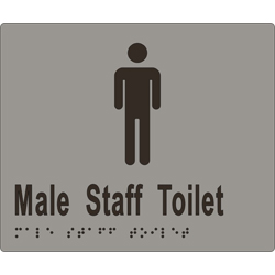 ML16244 Male Staff Toilet Braille Sign