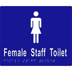 ML16264 Female Staff Toilet Braille Sign