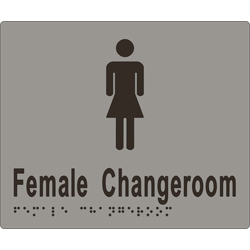 ML16265 Female Change Room Braille Sign