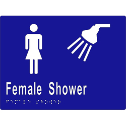ML16292 Female Shower Braille Sign