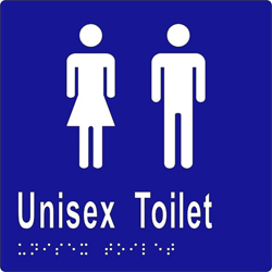 ML16211 Unisex Toilets Braille Sign