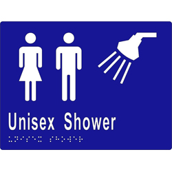 ML16294 Unisex Shower Braille Sign