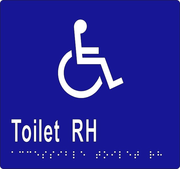 ML16271 Accessible Toilets RH Transfer Braille Sign